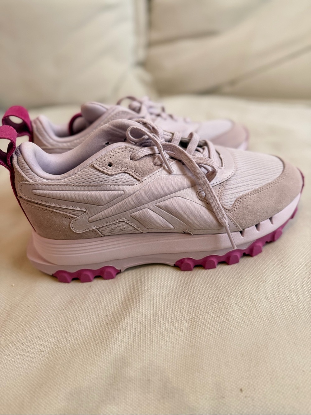 Reebok Women's Light Pink & Magenta Trail-Style Sneakers